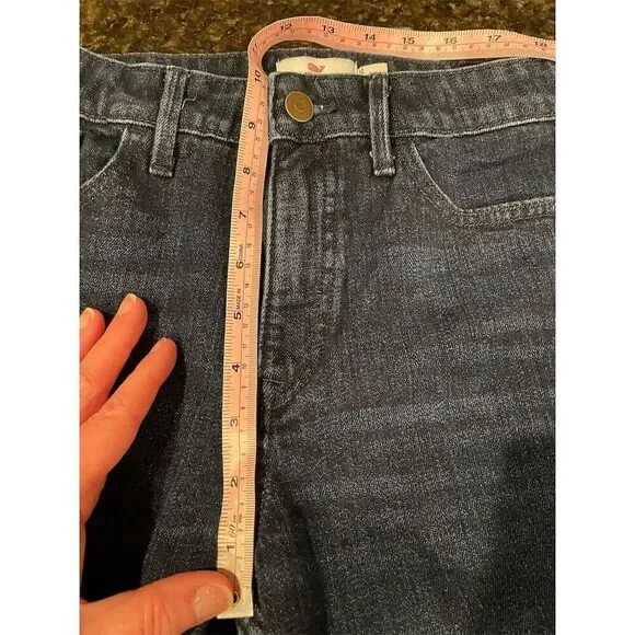 Vineyard Vines Women's Cropped Jeans Size 28 Dark Blue Relaxed Fit - Picture 7 of 10